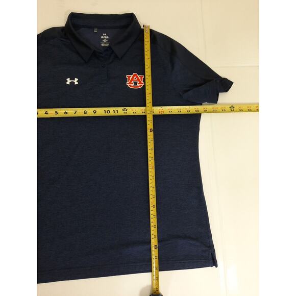 Set of 2 Under Armour Polo Shirt Navy Blue Auburn Tigers SEC Football Sz Large - Picture 11 of 12